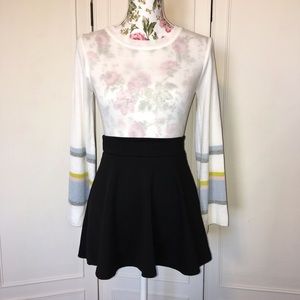 Color Block Long Sleeve Top